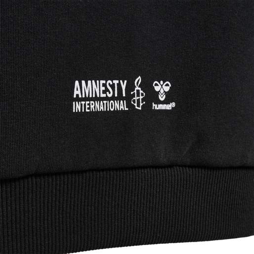 hmlAMNESTY SWEATSHIRT, BLACK, packshot