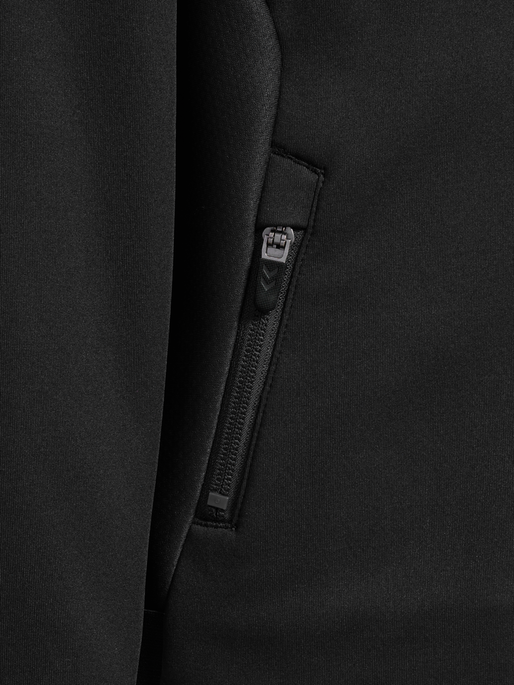 hmlCIMA 2.0 ZIP HOODIE KIDS, BLACK hmlCIMA 2.0 ZIP HOODIE KIDS, BLACK, packshot