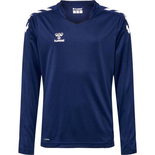 hmlCORE XK POLY JERSEY L/S KIDS, MARINE, packshot