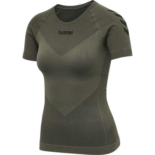 HUMMEL FIRST SEAMLESS JERSEY S/S W, GRAPE LEAF, packshot