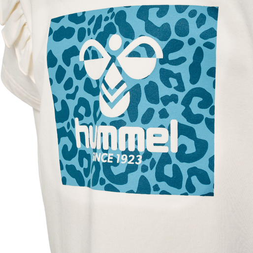 hmlFLOWY RUFFLE T-SHIRT S/S, MARSHMALLOW, packshot