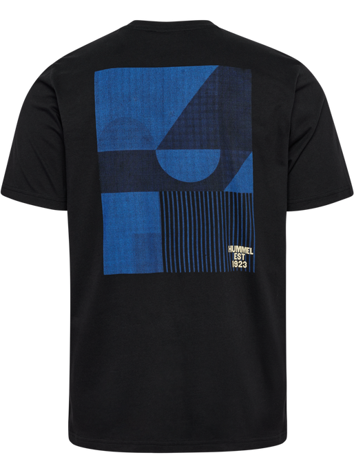 hmlREGULAR GRAPHIC TEE S/S, BLACK/BLUE hmlREGULAR GRAPHIC TEE S/S, BLACK/BLUE, packshot