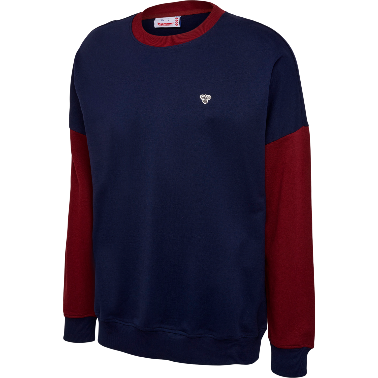 hmlIC PARKER SWEATSHIRT, PEACOAT, packshot