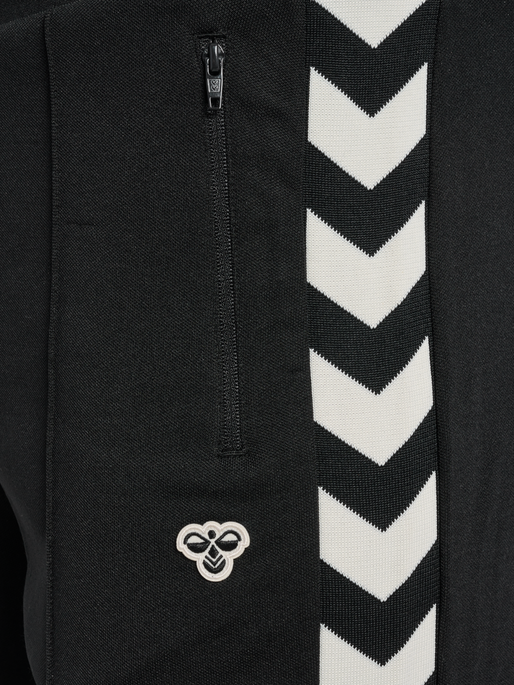 hmlARCHIVE REGULAR POLY PANTS, BLACK, packshot