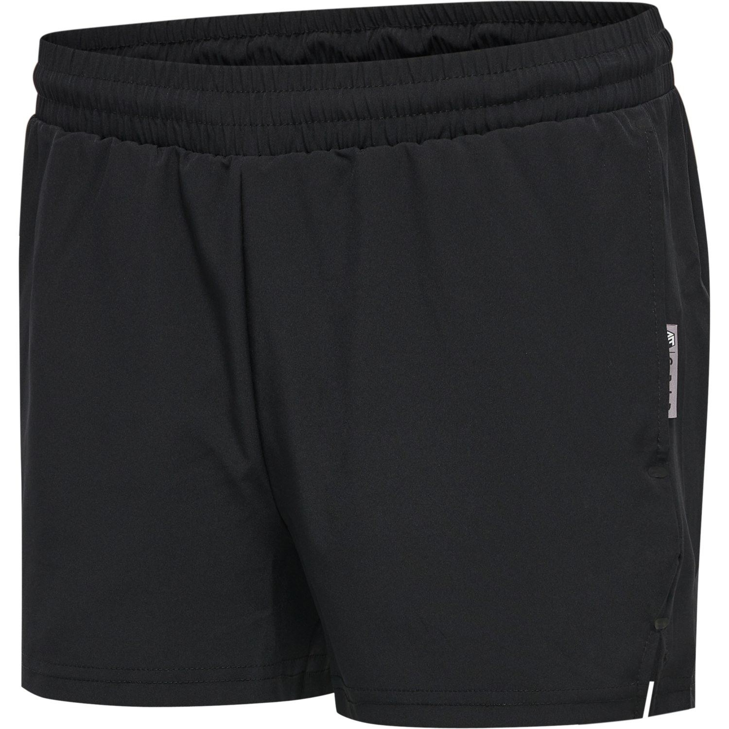 hmlMOVE GRID WOVEN SHORTS WOMAN, BLACK, packshot