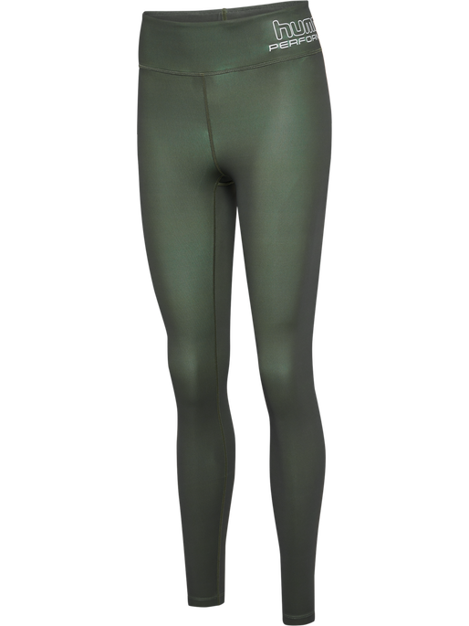 hmlTE FUNDAMENTAL MID WAIST TIGHTS, CLIMBING IVY, packshot