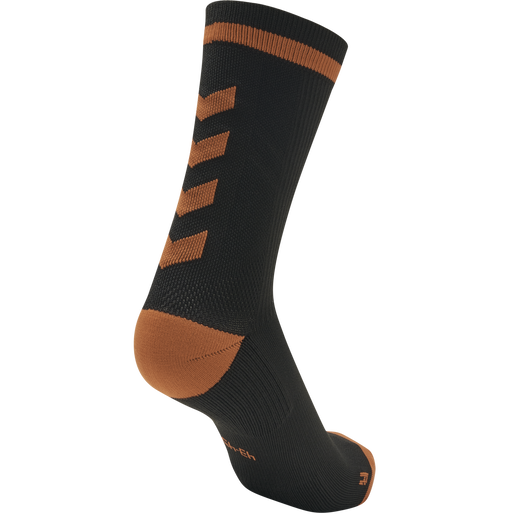 ELITE INDOOR SOCK LOW, BLACK/ORANGE TIGER, packshot