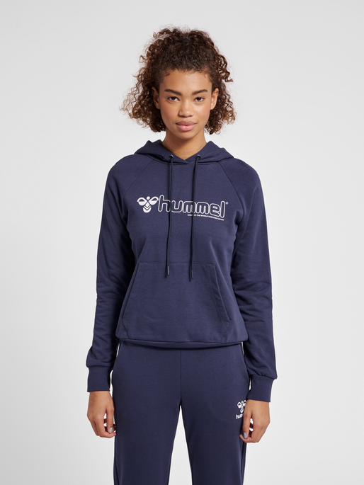 hmlNONI 2.0 HOODIE, PEACOAT, model
