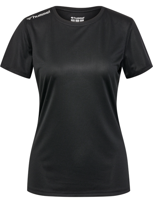hmlRUN JERSEY S/S WOMAN, BLACK hmlRUN JERSEY S/S WOMAN, BLACK, packshot