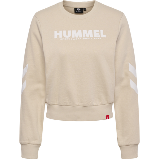 hmlLEGACY WOMAN SWEATSHIRT, PUMICE STONE, packshot