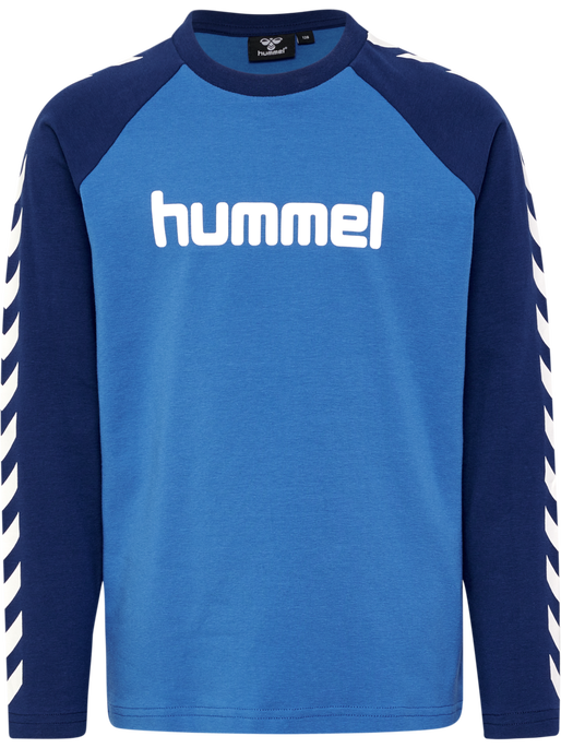 hmlBOYS T-SHIRT L/S, NEBULAS BLUE, packshot