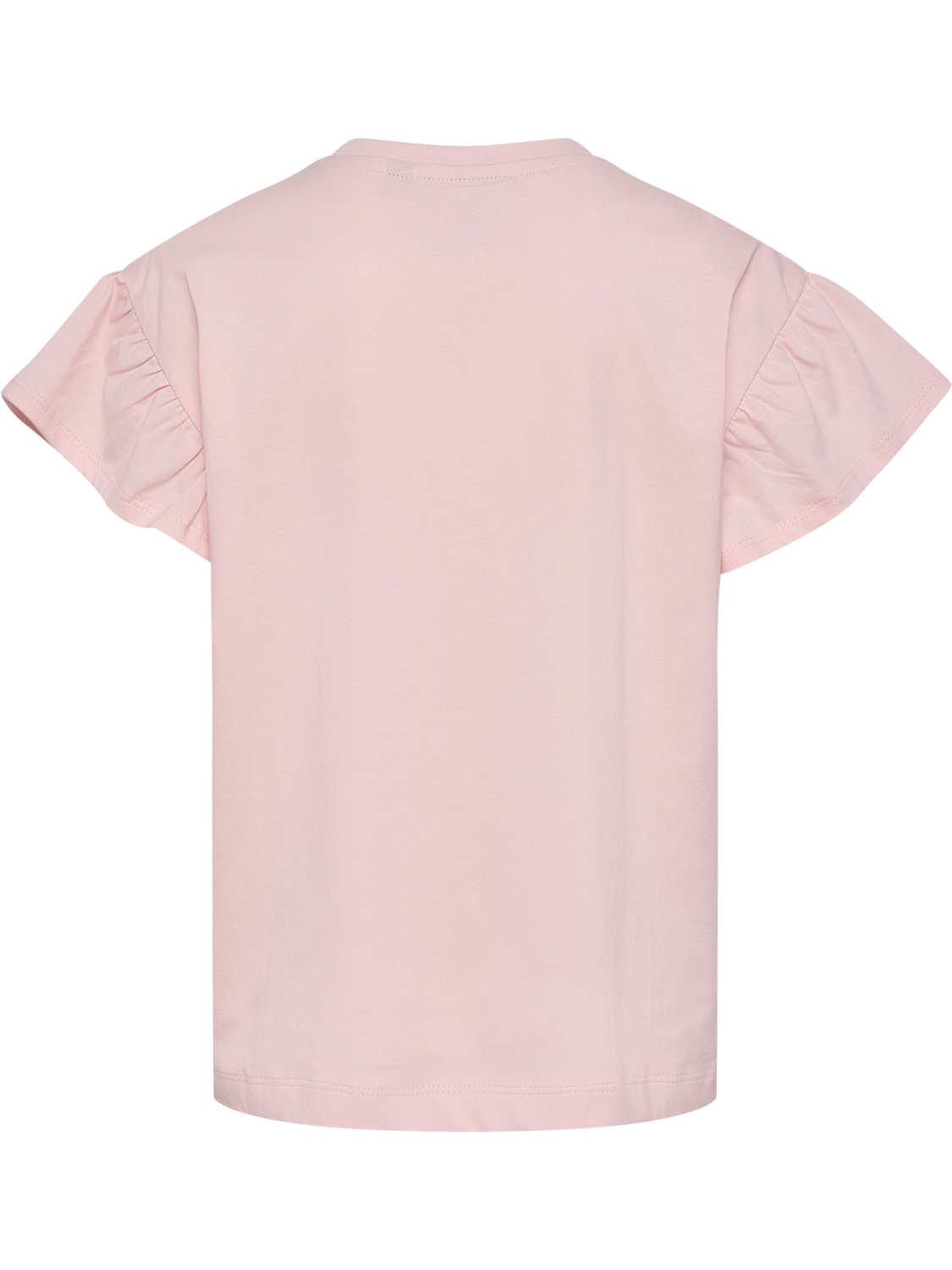 hmlJR RUFFLE T-SHIRT SS BIG BEE, PALE LILAC, packshot