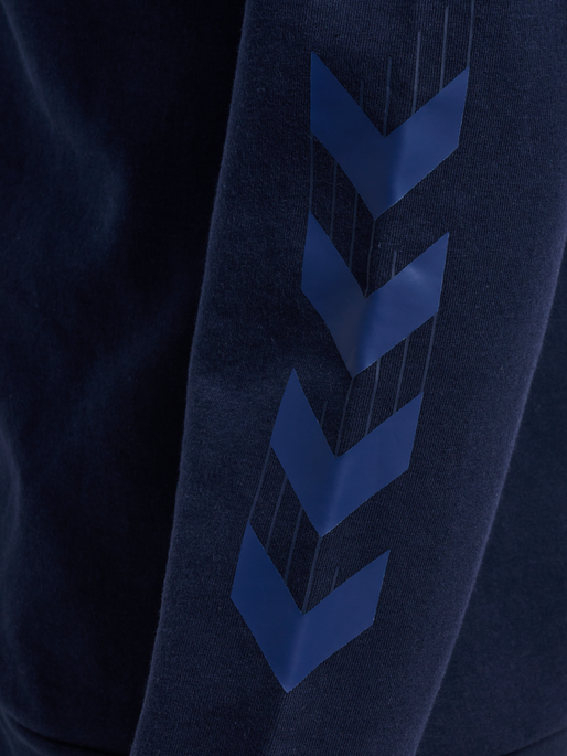 hmlTRAVEL ZIP HOODIE, MARINE, packshot