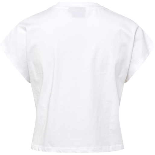 hmlLGC JUNE CROPPED T-SHIRT, WHITE, packshot