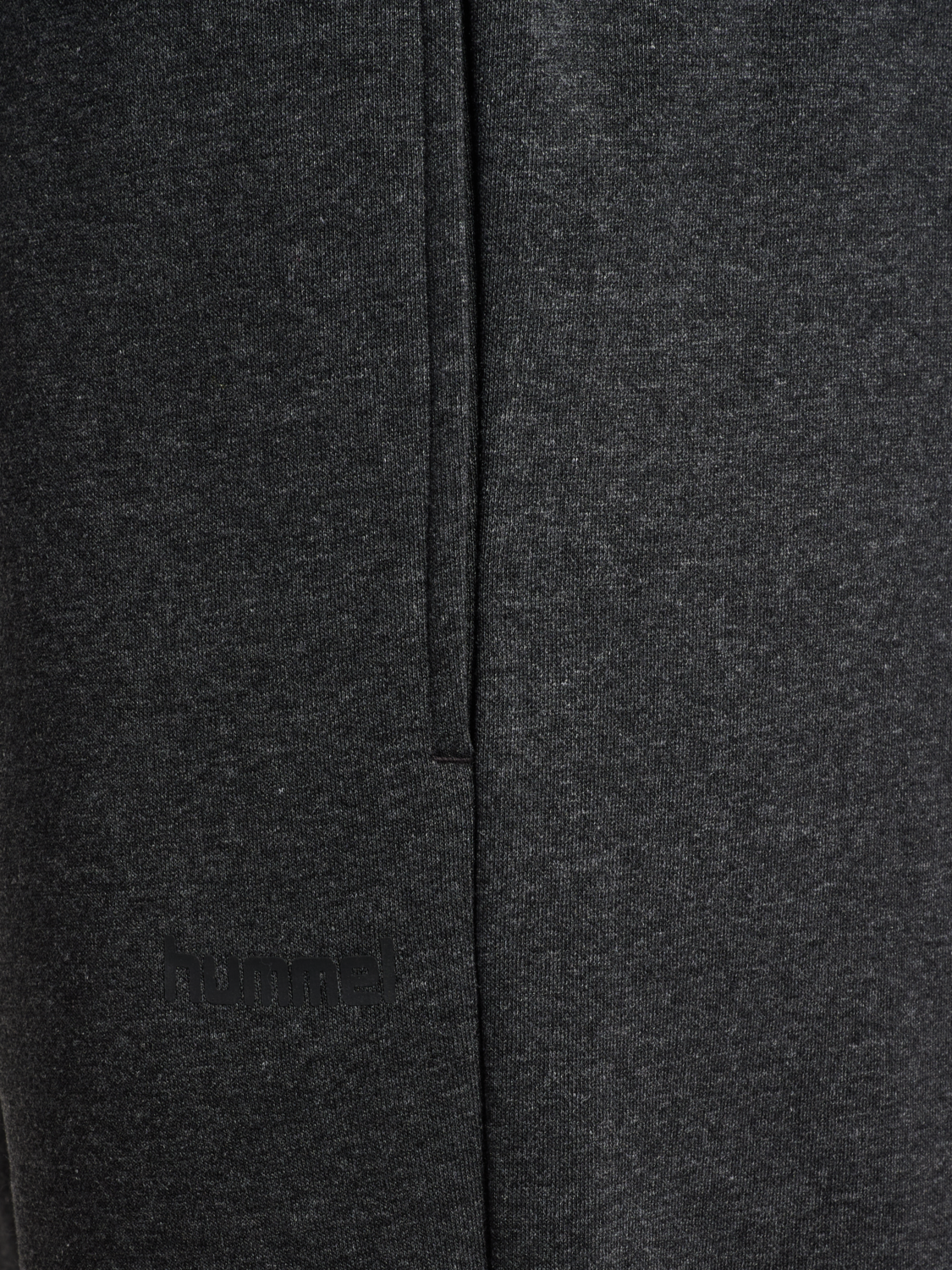 hmlSW CHEVRON ATHLETIC SWEAT PANTS, DARK GREY MELANGE, packshot