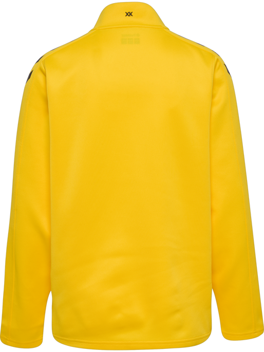 hmlCORE XK POLY ZIP SWEAT WOMAN, SPORTS YELLOW, packshot
