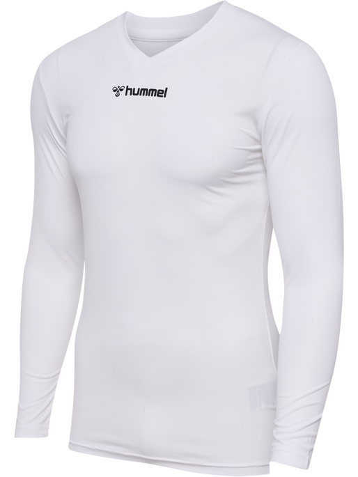 hmlBL ESSENTIAL TEE L/S, WHITE, packshot