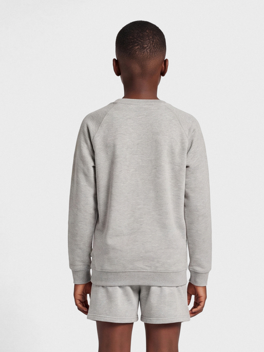 hmlRED CLASSIC SWEATSHIRT KIDS, GREY MELANGE, model