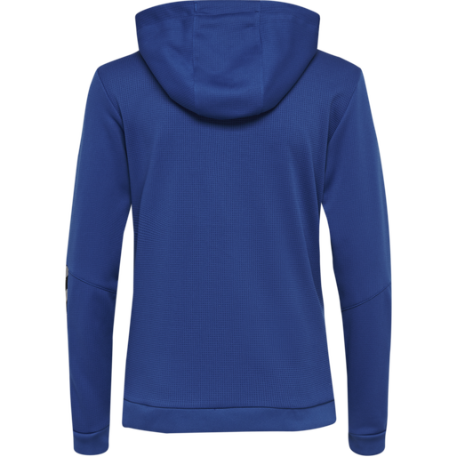hmlAUTHENTIC POLY ZIP HOODIE WOMAN, TRUE BLUE, packshot