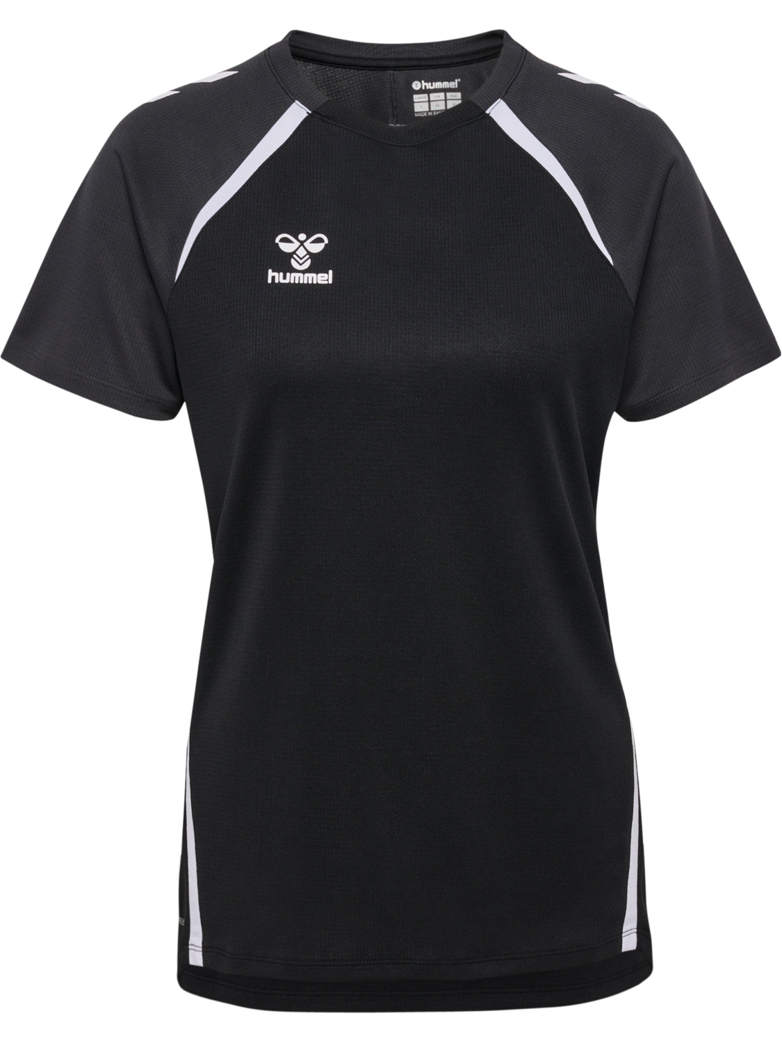 hmlLEAD 2.0 JERSEY S/S WOMAN, BLACK/ASPHALT, packshot