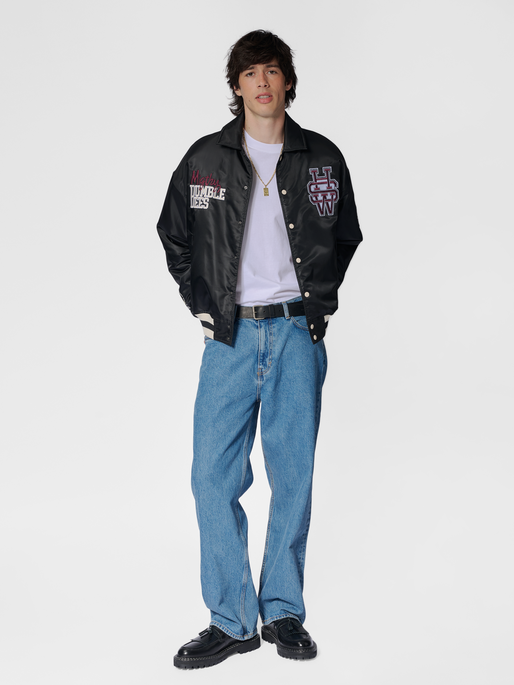 hmlLETTERMAN JACKET SPORTSWEAR, BLACK, model