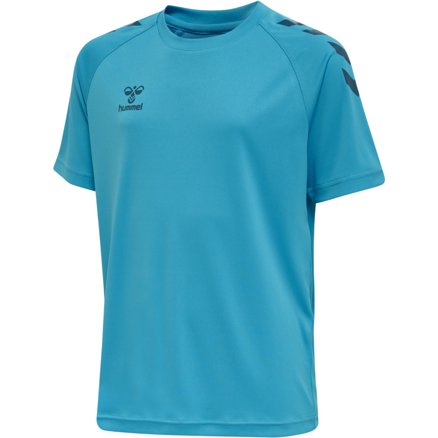 hmlCORE XK CORE POLY TEE S/S KIDS, BLUE DANUBE, packshot