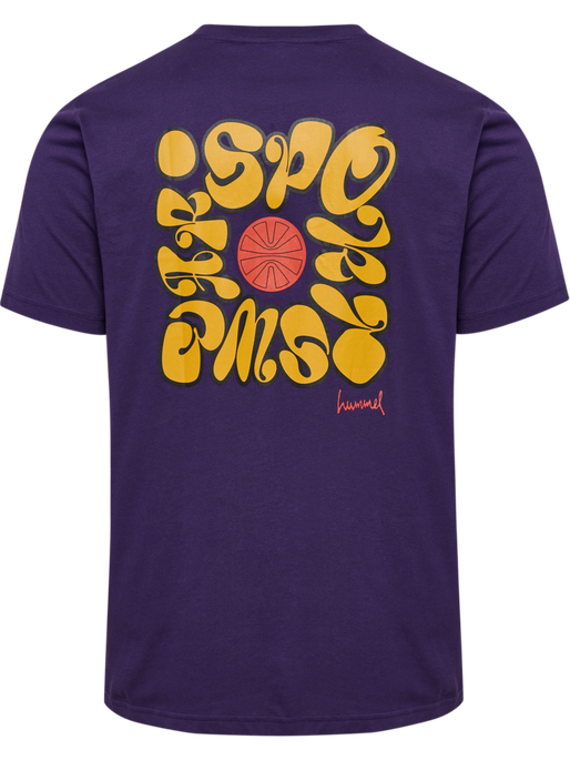 hmlREGULAR GRAPHIC TEE S/S, BLACKBERRY CORDIAL, packshot