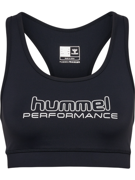 hmlTE FUNDAMENTAL SPORTS BRA, BLACK/WHITE hmlTE FUNDAMENTAL SPORTS BRA, BLACK/WHITE, packshot