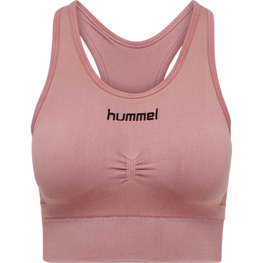 HUMMEL FIRST SEAMLESS BRA WOMAN, DUSTY ROSE, packshot