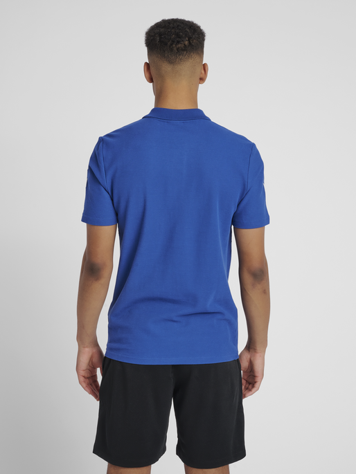 HMLGO COTTON POLO, TRUE BLUE, model