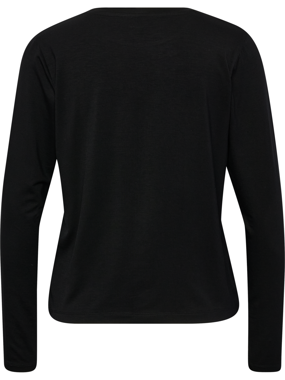 hmlYOGA SOFT LOOSE W T-SHIRT LS, BLACK, packshot