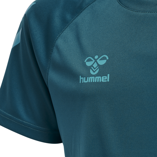 hmlCORE XK CORE POLY TEE S/S KIDS, BLUE CORAL hmlCORE XK CORE POLY TEE S/S KIDS, BLUE CORAL, packshot