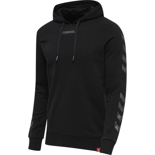 hmlLEGACY HOODIE, BLACK, packshot