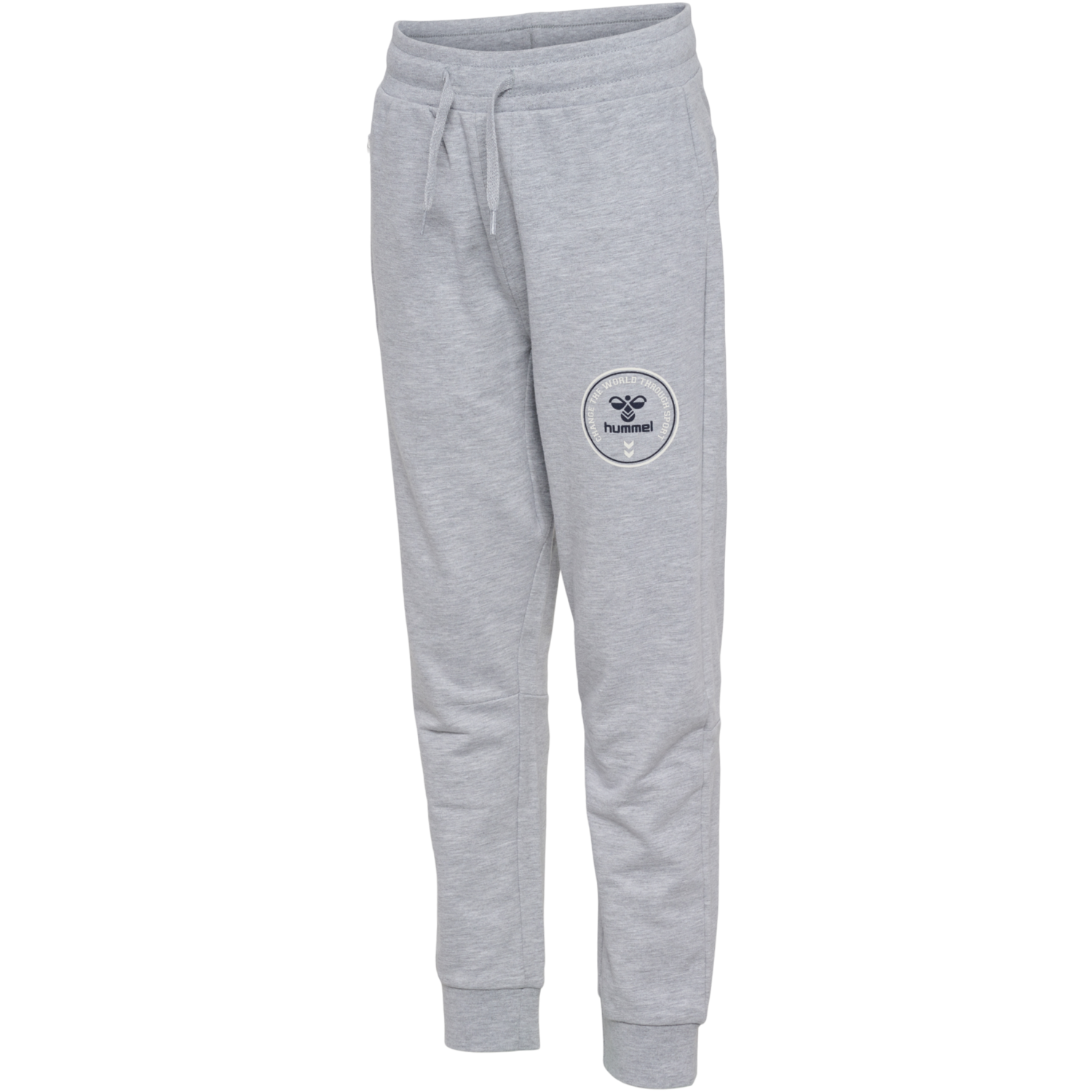 hmlMATH PANTS, LIGHT GREY MELANGE, packshot