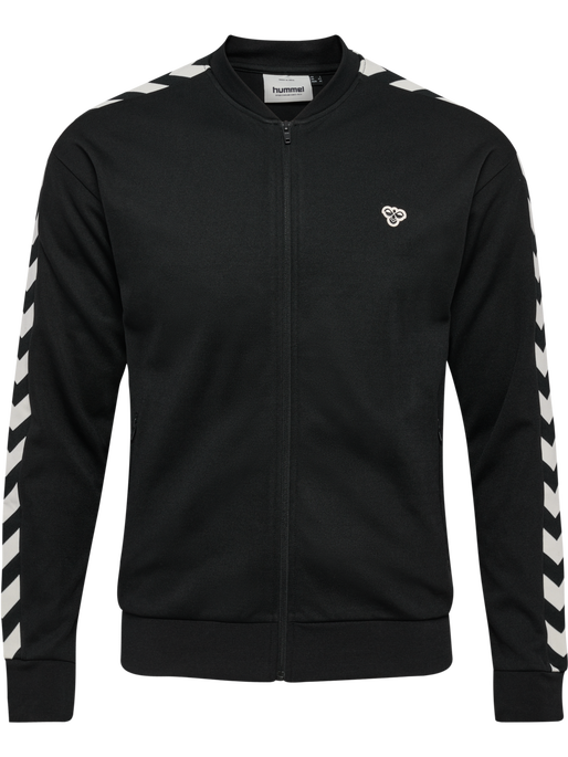hmlARCHIVE REGULAR POLY ZIP JACKET, BLACK hmlARCHIVE REGULAR POLY ZIP JACKET, BLACK, packshot