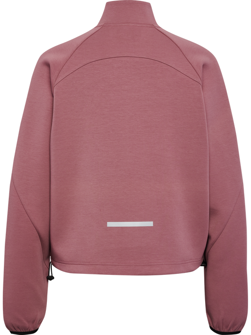 hmlTECH FLEECE WOMEN BOXY HALF ZIP, WISTFUL MAUVE, packshot