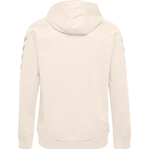 HMLGO COTTON HOODIE, EGRET MELANGE HMLGO COTTON HOODIE, EGRET MELANGE, packshot