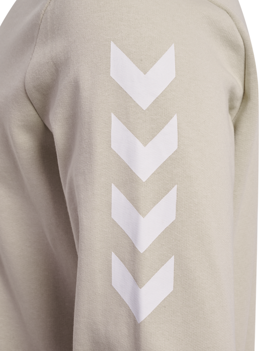 hmlLEGACY CHEVRON SWEATSHIRT, PUMICE STONE hmlLEGACY CHEVRON SWEATSHIRT, PUMICE STONE, packshot