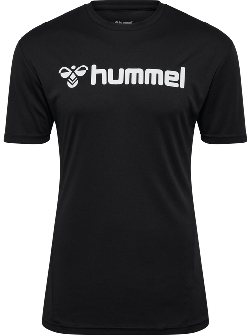 hmlLOGO JERSEY S/S, BLACK hmlLOGO JERSEY S/S, BLACK, packshot
