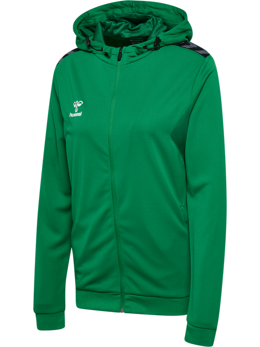 hmlAUTHENTIC PL ZIP HOODIE WOMAN, JELLY BEAN hmlAUTHENTIC PL ZIP HOODIE WOMAN, JELLY BEAN, packshot