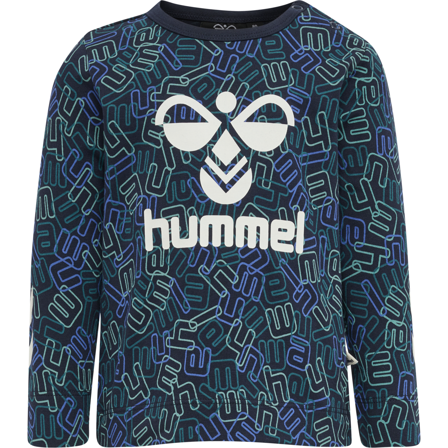 hmlOLLY T-SHIRT L/S, BLACK IRIS, packshot