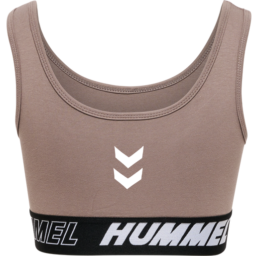 hmlTE MAJA 2-PACK COTTON SPORTS TOP, BLACK/DRIFTWOOD, packshot