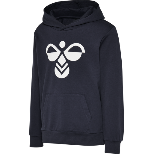 hmlCUATRO HOODIE, BLACK IRIS, packshot