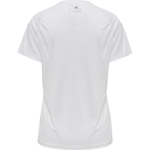 hmlCORE XK CORE POLY TEE  S/S WOMAN, WHITE/TRUE BLUE hmlCORE XK CORE POLY TEE  S/S WOMAN, WHITE/TRUE BLUE, packshot