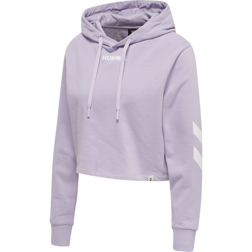 Purple top crop hoodie