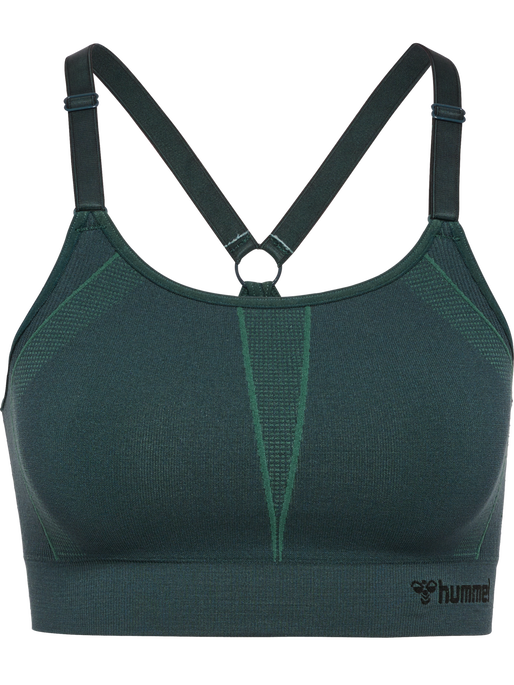 hmlMT POWER SEAMLESS SPORTS BRA, GREEN GABLES hmlMT POWER SEAMLESS SPORTS BRA, GREEN GABLES, packshot