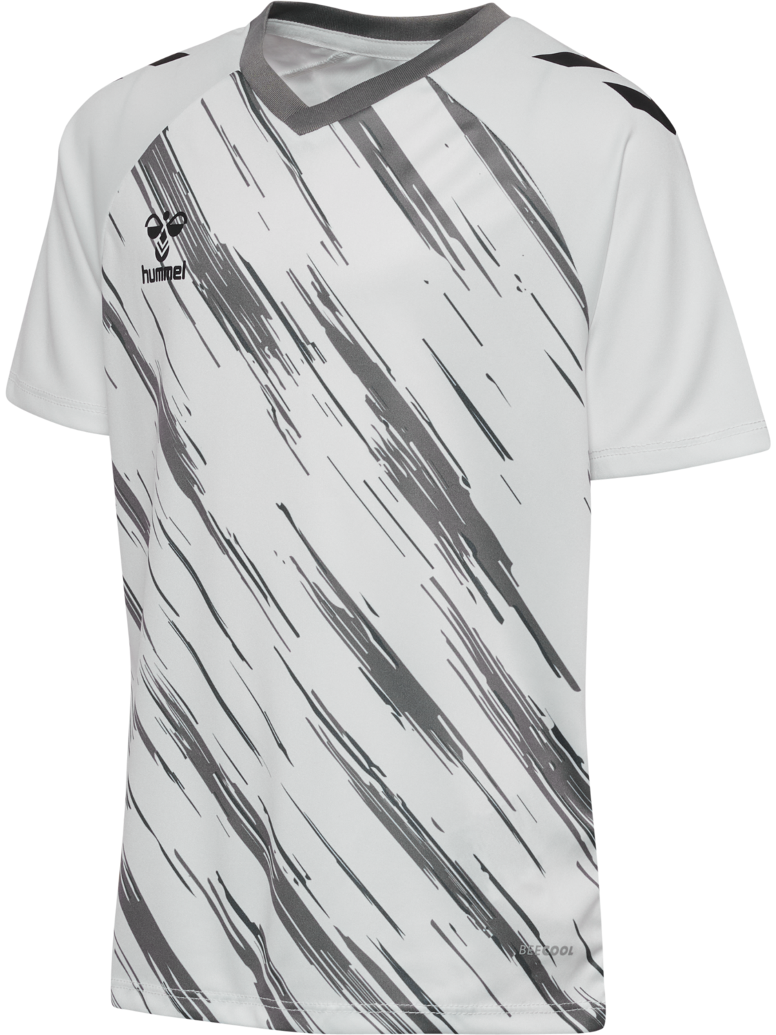 hmlMATCH TRIUMPH JERSEY S/S KIDS, WHITE/STEEL GRAY, packshot