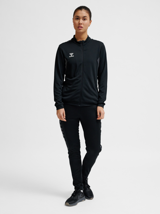 hmlAUTHENTIC PL ZIP JACKET WOMAN, BLACK, model