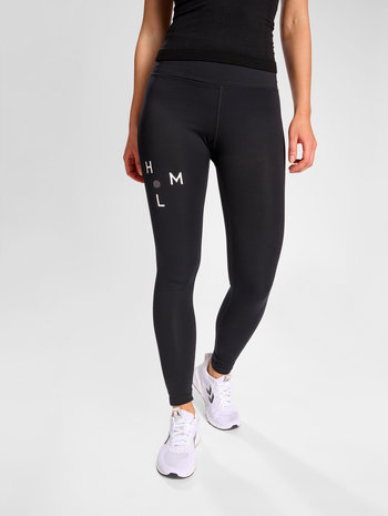 hmlACTIVE COURT HW TIGHTS WOMAN, BLACK, model