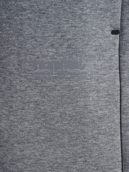 hmlTECH FLEECE SHORTS, GREY MELANGE, packshot